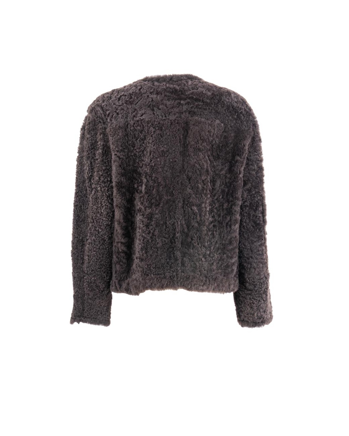 shop BRUNELLO CUCINELLI  Montone: Brunello Cucinelli Caban Crop reversibile in shearling Fuzzy.
Chiusura con bottoni in metallo.
Lato interno in pelle.
Due tasche interne.
Tasche basse.
Composizione: 100% Shearling.
Made in Italy.. MPMBP7426-C2390 number 8723786